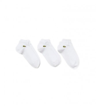 Lacoste Pack 3 calcetines Sport Bajo blanco