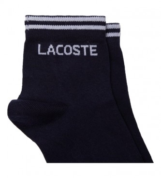 Lacoste Pack of two navy socks, white