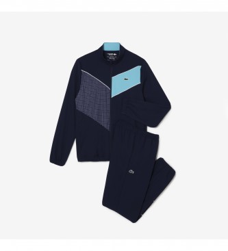 Lacoste Sportsuit Tennis Tracksuit in navy stretch fabric