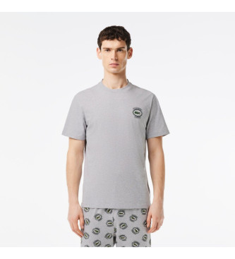 Lacoste Conjunto de pijama de punto elstico gris
