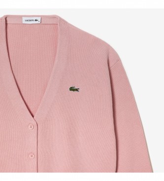 Lacoste 2025 pink cardigan