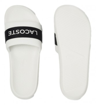 Lacoste Flip Flops Croco Slide 0721 1 branco