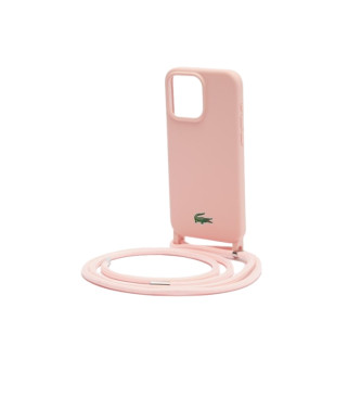 Lacoste Funda para iphone 15 ProMax rosa