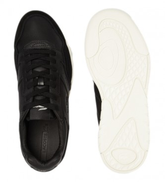 Lacoste Game Advance Luxe tênis de couro07211SMA branco, preto
