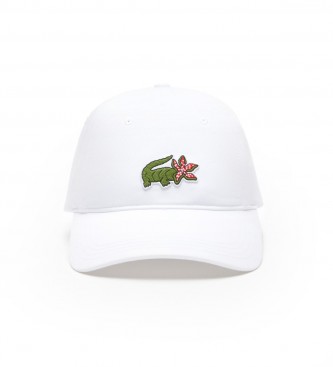 Lacoste Lacoste  Netflix unisex cap with crocodile Show white