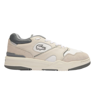 Lacoste Lineshot Leather Sneakers with beige logo