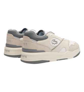 Lacoste Lineshot Leather Sneakers with beige logo