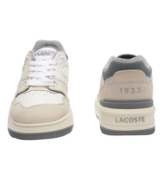 Lacoste Lineshot Leder-Sneakers mit beigem Logo