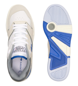 Lacoste Skórzane sneakersy Lineshot z beżowym logo