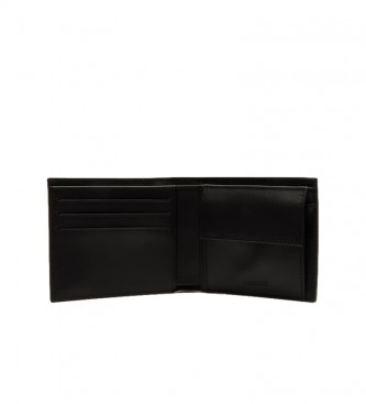 Lacoste Portemonnaie aus Leder Black Box