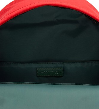Lacoste Small Backpack Neocroc Canvas red -25x34x10,5cm- -25x34x10,5cm