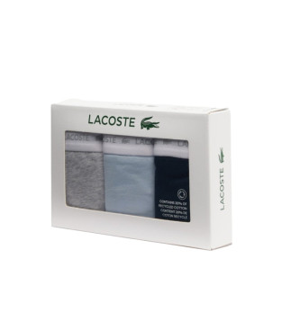 Lacoste 3er-Pack Basic-Slips blau, grau, schwarz 