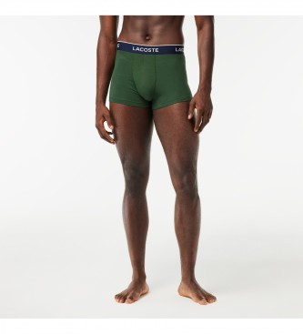 Lacoste Stretch Cotton Boxer (3 Pack) Blue, Green 5H3389-00-JCI