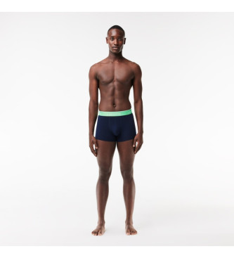 Lacoste Pack 3 Boxer Shorts Contrast Waistband navy, blue, green