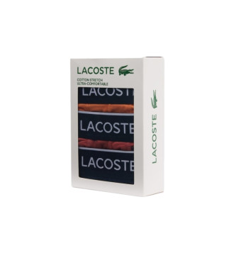 Lacoste Pack 3 Boxer Shorts Podrobnosti o blagovni znamki red, navy, orange