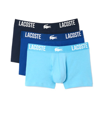 Lacoste Pack 3 Boxers Blue brand