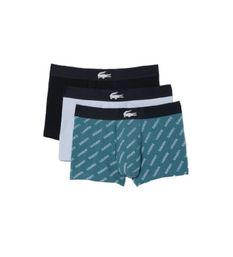 Lacoste Pack 3 Boxers Stretch bleu
