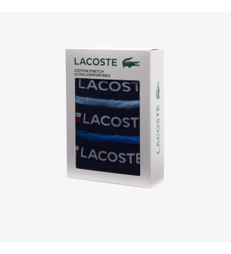 Lacoste Pakiranje 3 modrih tribarvnih boksaric