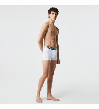 Lacoste Pack of 3 boxers stretch logo, grey, white, navy