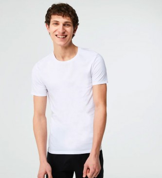 Lacoste Pacote de 3 T-shirts brancas, cinzentas, pretas