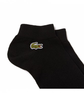Lacoste Pack of three pairs of black Sport socks