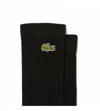 Lacoste Pack of three pairs of black socks
