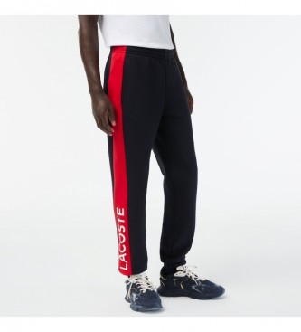 Lacoste Tracksuit Trousers Contrast Stripes navy, red
