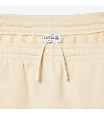 Lacoste Tracksuit Trousers Unisex Fleece beige