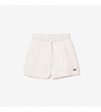 Lacoste Hvide, miljvenlige shorts af frott i bomuld