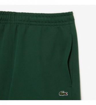 Lacoste Pantaloncini di peluche verdi