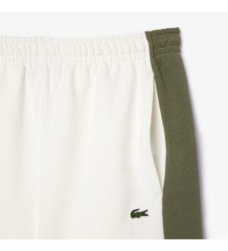 Lacoste Pantaloncini da jogging in peluche bianchi
