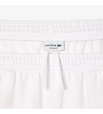 Lacoste Jogger shorts in white fleece