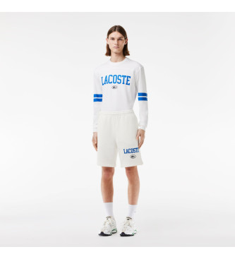 Lacoste Jogger-Shorts in normaler Passform wei