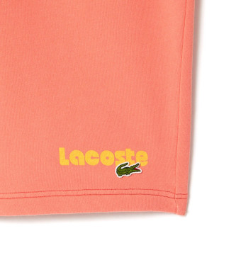Lacoste Ensfarvede orange shorts