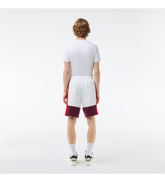 Lacoste Shorts med normal passform vit 