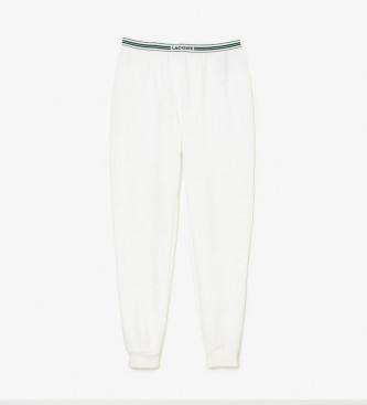 Lacoste Pantaloni da casa in cotone bianco