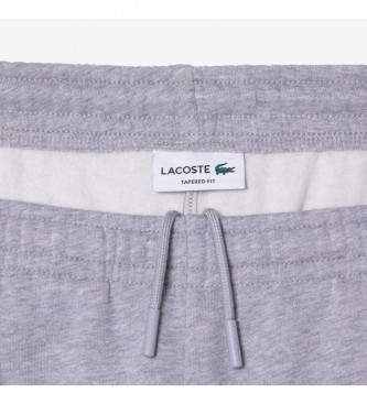 Lacoste Pantalone tuta con dettagli grigi a contrasto e righe