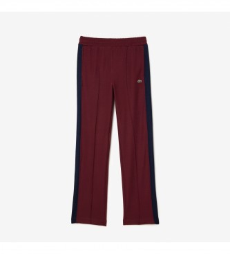 Pantalón de Chandal Lacoste Jacquard Granate Hombre