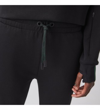 Lacoste Pantalon en piqué double épaisseur Noir