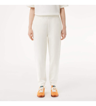 Lacoste Pantaloni jogger in misto bianco