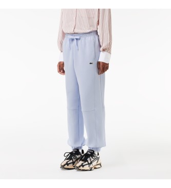 Lacoste Pique trousers in light blue double-faced piqu