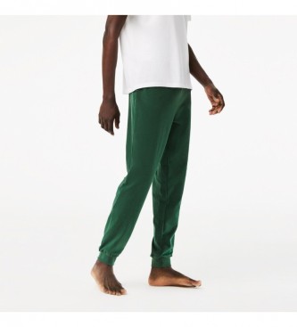 Lacoste Pyjama en jersey de coton blanc, vert