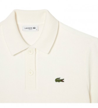 Lacoste Polo shirt i bomuldsfrott hvid