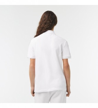 Lacoste Striped piqu polo shirt with white logo