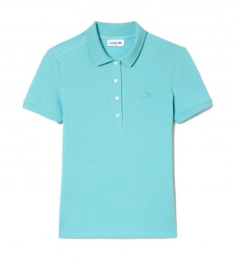 Lacoste Turquoise stretch cotton piqu polo shirt