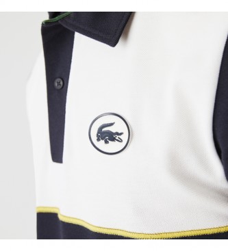 Lacoste Heritage Slim Fit Navy Stretch Cotton Pique Pique Camisa Polo 