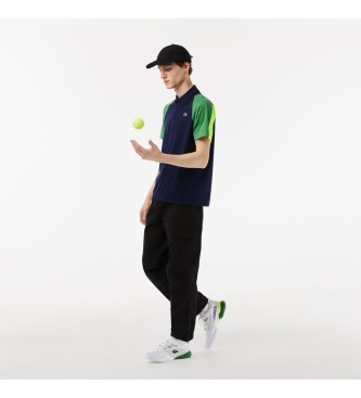 Lacoste Tennis polo shirt i genbrugspolyester, marinebl, grn
