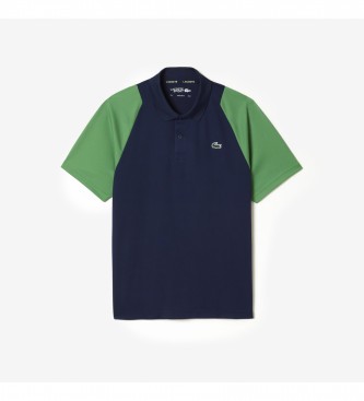 Lacoste Tennis polo shirt i genbrugspolyester, marinebl, grn