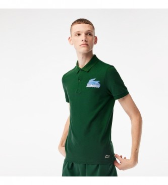 Lacoste MC mini piqué green polo shirt - ESD Store fashion