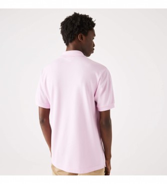 Lacoste MC camisa plo cor-de-rosa